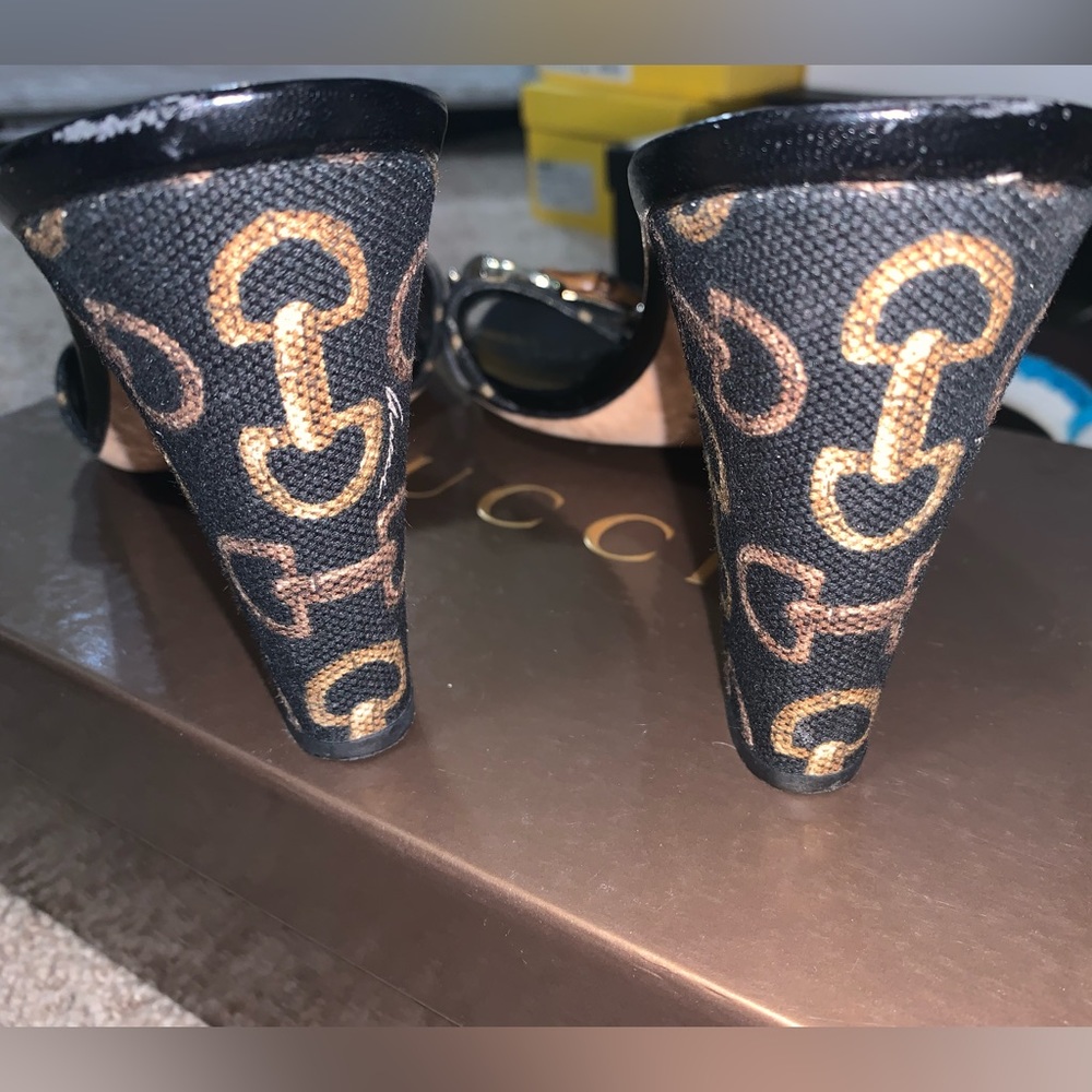 Authentic Gucci block heels